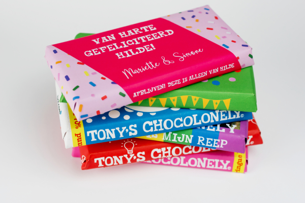 Tony's Chocolonely repen met naam